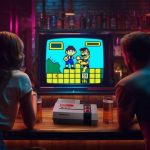 A_girl_and_a_man_sit_DonkeyKong2
